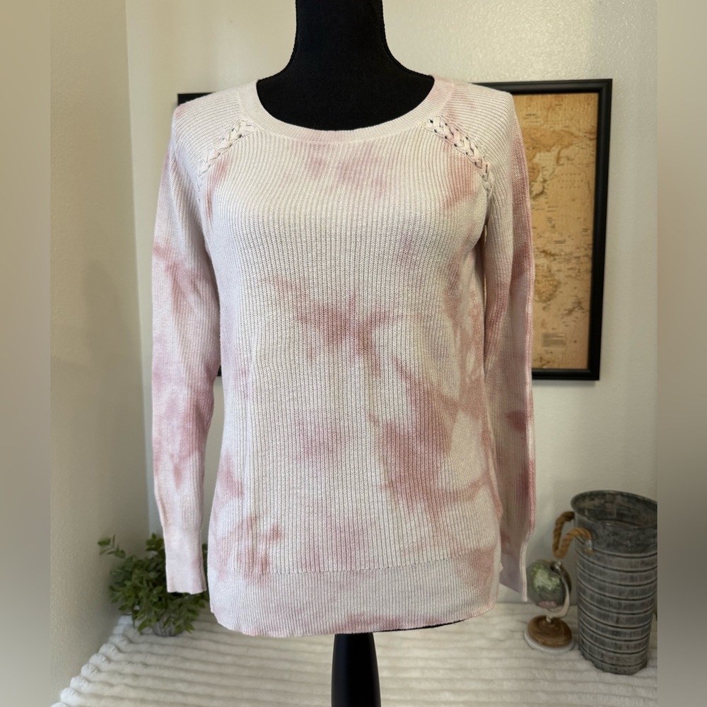 American Eagle ribbed tie dye lightweight sweater size small
